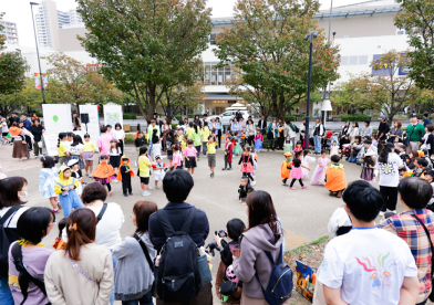 ハロウィン仮装会場の様子
